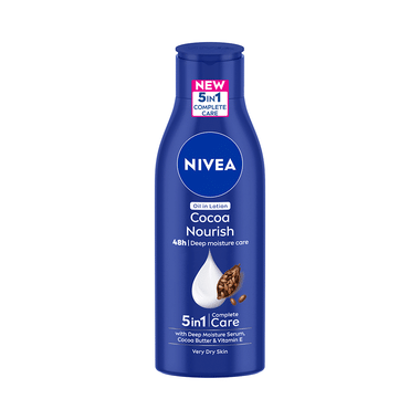 Nivea Cocoa Nourish Oil Lotion | 5 In 1 Complete Care For Deep Moisture Care | For Very Dry Skin