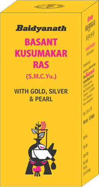 Baidyanath Basant Kusumakar Ras (S.C.M.Yu) with Gold, Silver & Pearl Maintains Blood Glucose Level