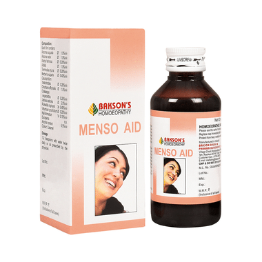 Bakson's Homeopathy Menso Aid Syrup