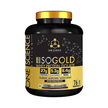 One Science Nutrition 100% Iso Gold Whey Protein Isolate Powder Chocolate Charge
