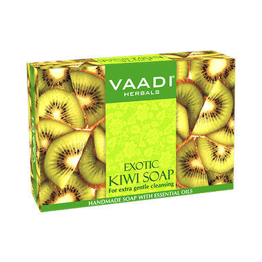 Vaadi Herbals Value Pack Of 3 Exotic Kiwi Soap With Green Apple Extract (75gm Each)