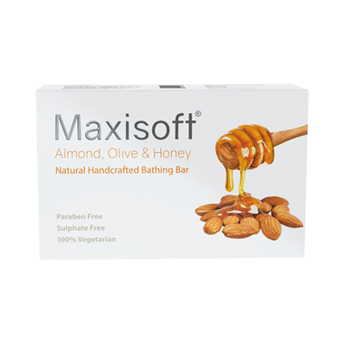 Maxisoft Almond,Olive & Honey Natural Handcrafted Bathing Bar (100gm Each)