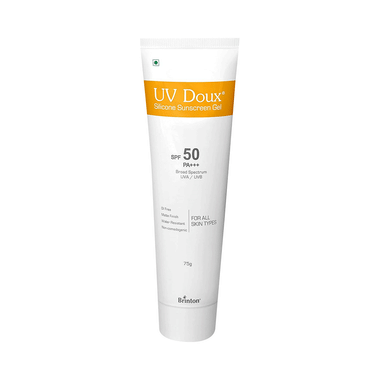 UV Doux Silicone Sunscreen Gel SPF 50 PA+++ | Oil-Free, Matte Finish & Water-Resistant