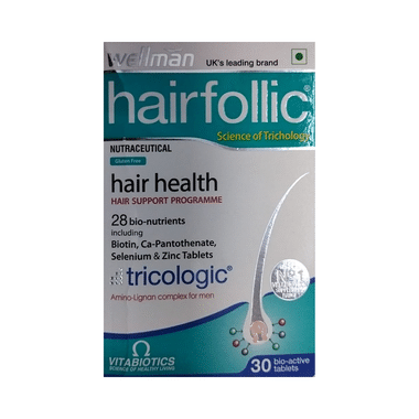 Wellman Hairfollic Hair Health Supplement Bio-Active Tablet Gluten Free