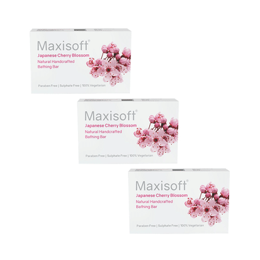 Maxisoft Japanese Cherry Blossom Bathing Bar (75gm Each)