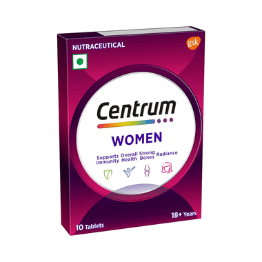 Centrum Women Vegetarian Tablets For Muscles, Heart, & Immunity | World's No.1 Multivitamin & Multimineral