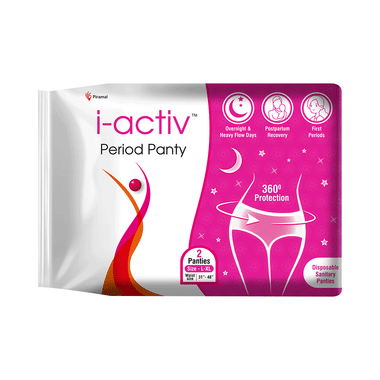 I-activ Period Panty | 360 Protection | Disposable Sanitary Panties Panty L-XL