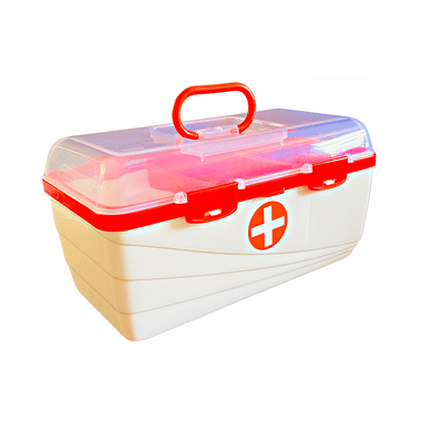 Isha Surgical Plastic First Aid Box Large White