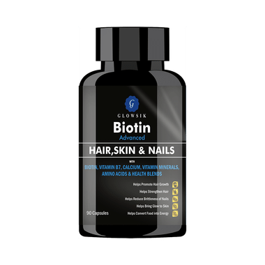 Glowsik Biotin Advanced Hair, Skin & Nails Capsule