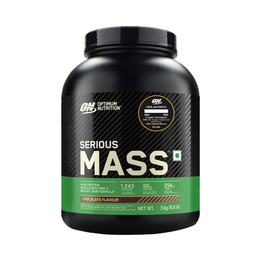 Optimum Nutrition (ON) Serious Mass High Protein For Weight Gain & Muscle Building | Flavour Powder Chocolate