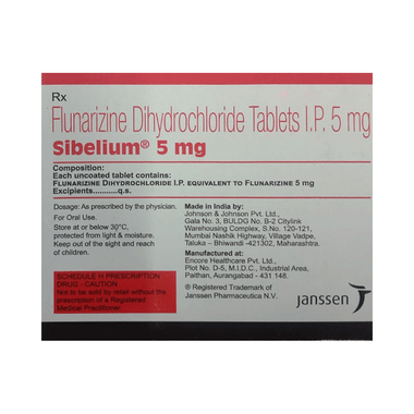 Sibelium 5mg Tablet