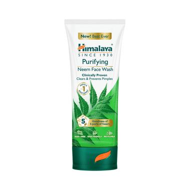 Himalaya Herbals Purifying Neem Face Wash | For Acne & Pimple Relief | Paraben And Soap Free Face Care Product