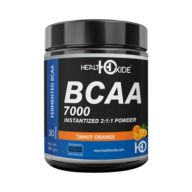 HealthOxide BCAA 7000 Instantized 2:1:1 Powder Tangy Orange