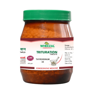 Wheezal Thyroidinum Trituration Tablet 3X