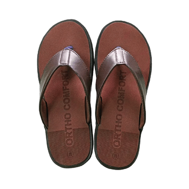 Tata 1mg Ortho Slippers - Men Size 8 Brown