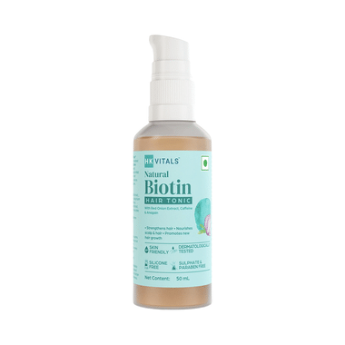 HK Vitals by HealthKart Natural Biotin Hair Tonic, Strengthens Hair, Nourishes Hair & Scalp, All Hair Types