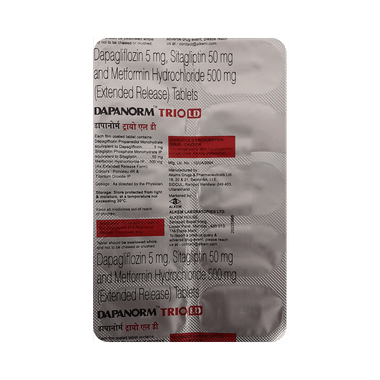 Dapanorm Trio LD 5mg/500mg/50mg Tablet