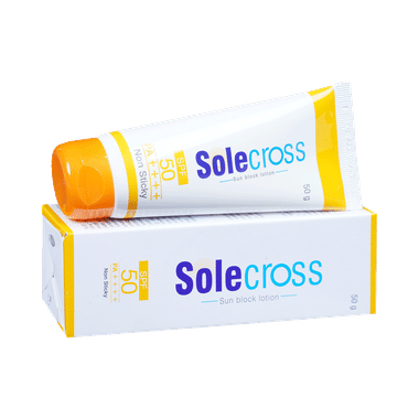 Solecross Sun Block Sunscreen Lotion | SPF 50 PA++++ For UVA/UVB Protection