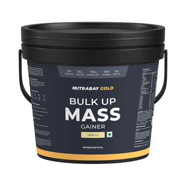 Nutrabay Gold Bulk Up Mass Gainer Powder Vanilla