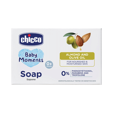 Chicco Almond & Olive Oil Baby Moments Soap 0+ Month