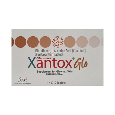 Xantox Glo Tablet With Glutathione, Astaxanthin & Vitamin C | For Glowing Skin