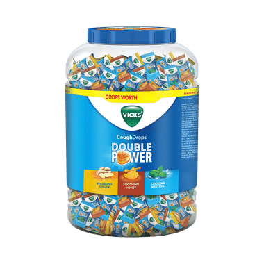Vicks Double Power Cough Drops Assorted Flavour