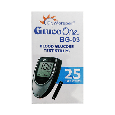 Dr Morepen Gluco One BG 03 Blood Glucose Test Strip (Only Strips) | Diabetes Monitoring Devices