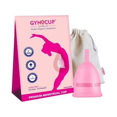 Gynocup Pink Reusable Menstrual Cup Medium