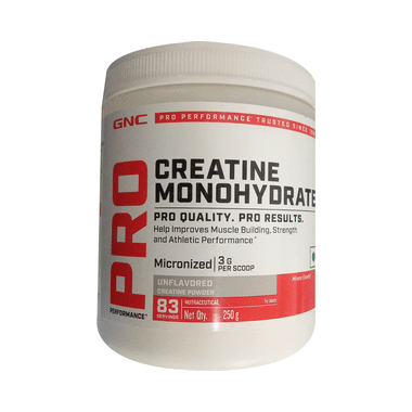 GNC Pro Performance Creatine Monohydrate 3000mg for Performance, Muscle Support & Energy | Powder Unflavoured