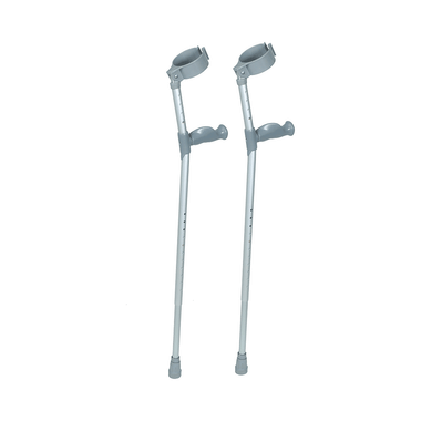 Sunbeam Double Adjustable Elbow Crutch With Soft Feel Ergo Handle
