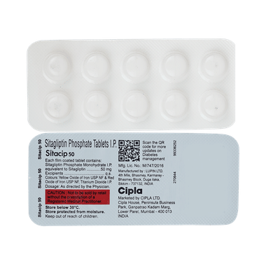 Sitacip 50mg Tablet