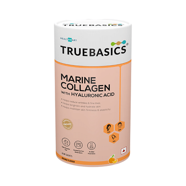 TrueBasics Marine Collagen with Hyaluronic Acid Sachet (8gm Each) Orange