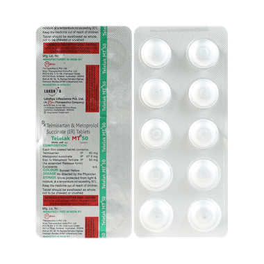 Telelak MT 40mg/50mg Tablet