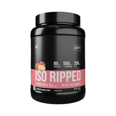 QNT ISO Ripped L-Carnitine & CLA Powder Strawberry Banana