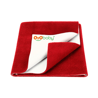 Oyo Baby Bed Protector Dry Sheet Single Bed Maroon