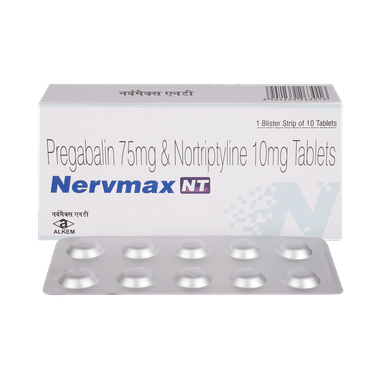 Nervmax NT 75mg/10mg Tablet