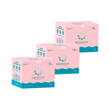 Menarche 100% Organic Cotton Tampons (20 Each) Regular Flow