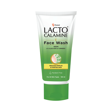 Lacto Calamine Face Wash Neem With Aloe Vera & Turmeric | Paraben-Free | For All Skin Types