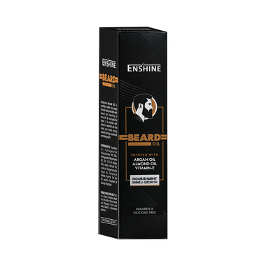Enshine Beard Oil with Argan Oil, Almond Oil & Vitamin E for Nourished & Shiny Beard