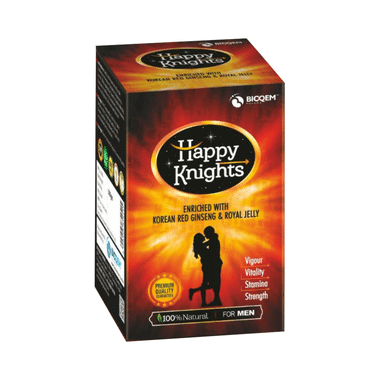 Bioqem Pharma Happy Knights For Men | For Vigour, Vitality, Stamina & Strength