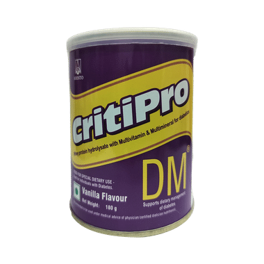 Critipro DM Powder With Whey Protein For Nutritional Support | Flavour Vanilla