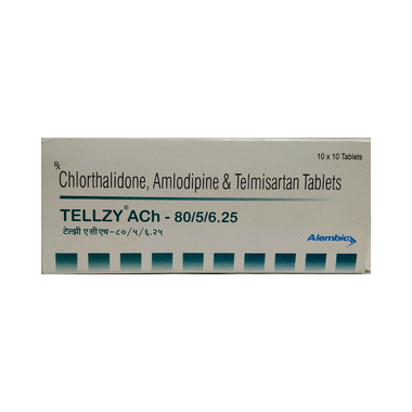 Tellzy Ach 80/5/6.25 Tablet