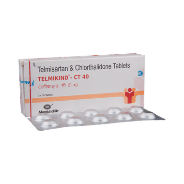 Telmikind-CT 40 Tablet
