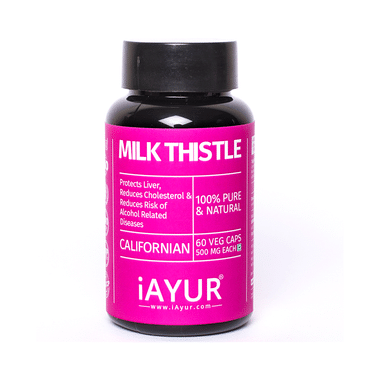 IAYUR Milk Thistle Extract 500mg Veg Capsule
