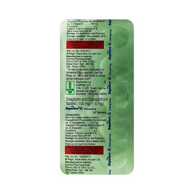 Dapaturn-S 5mg/100mg Tablet