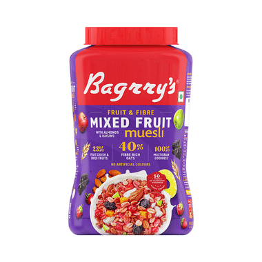 Bagrry's Fruit 'n' Fibre Mixed Fruit With Almonds And Raisins Muesli