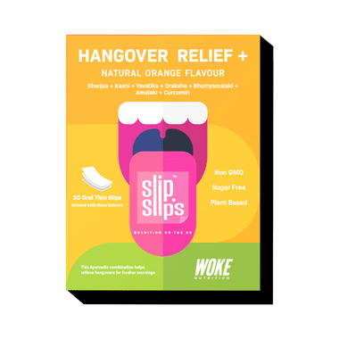 Slip Slip's Hangover Relief + Oral Strips With Natural Extracts Natural Orange