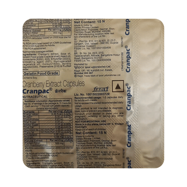 Cranpac Soft Gelatin Capsule