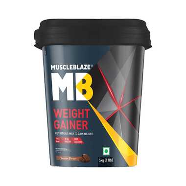 MuscleBlaze Chocolate Weight Gainer | With Added Digezyme For Muscle Mass | Flavour