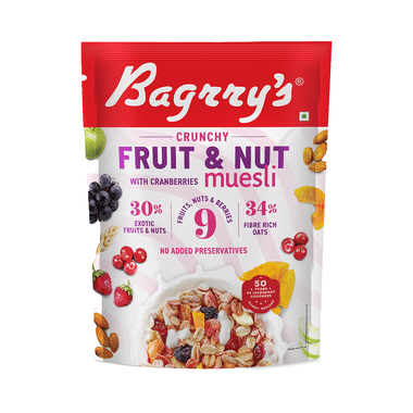 Bagrry's Crunchy Fruit And Nut With Cranberries Muesli
